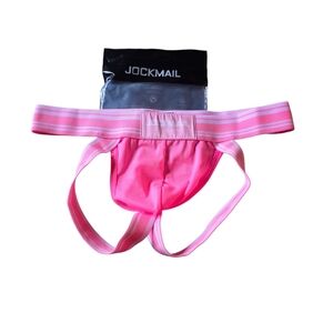 New JOCKMAIL Men's Pink Jockstrap Size L